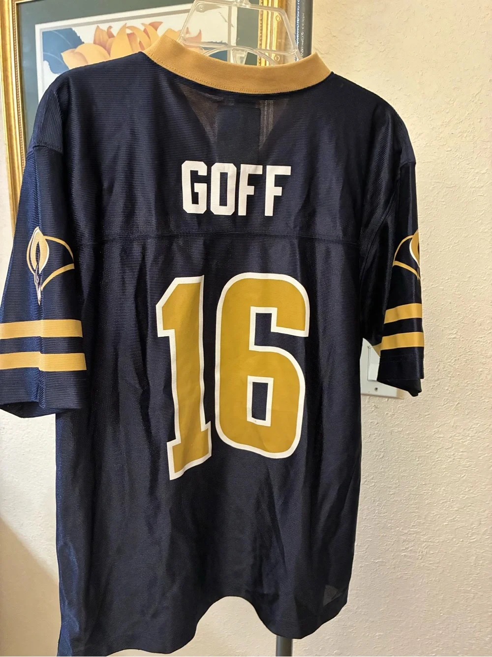 Los Angeles Rams NFL Youth Team Apparel Navy & Gold Football Jersey